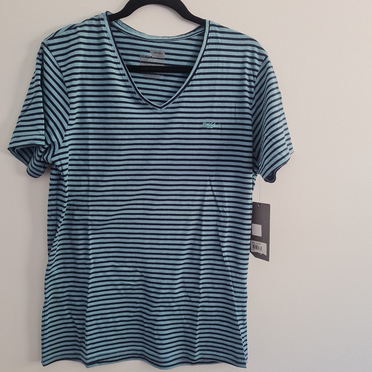 Mossimo Blue striped T-Shirt Size L