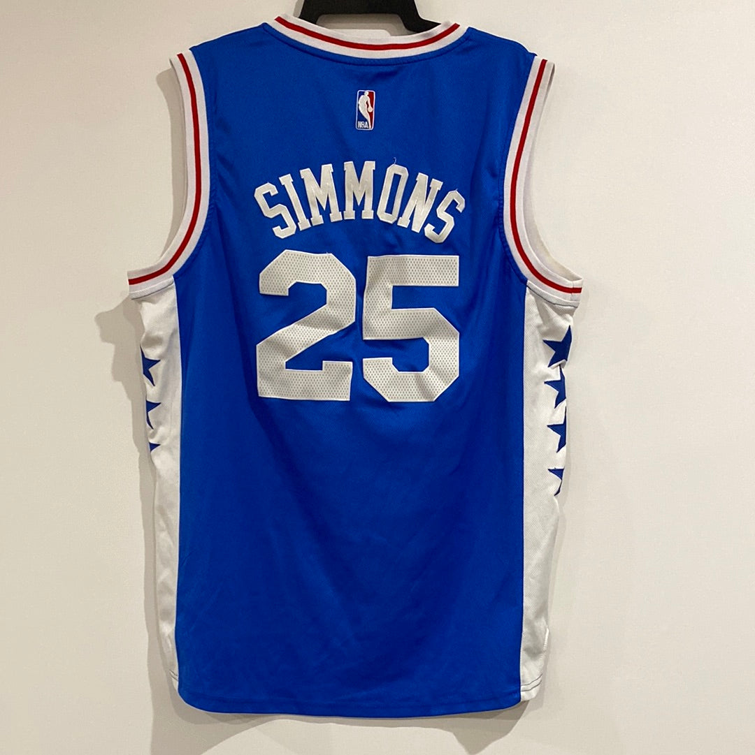 Adidas Ben Simmons 25 Philadelphia Sixers Jersey Size XL