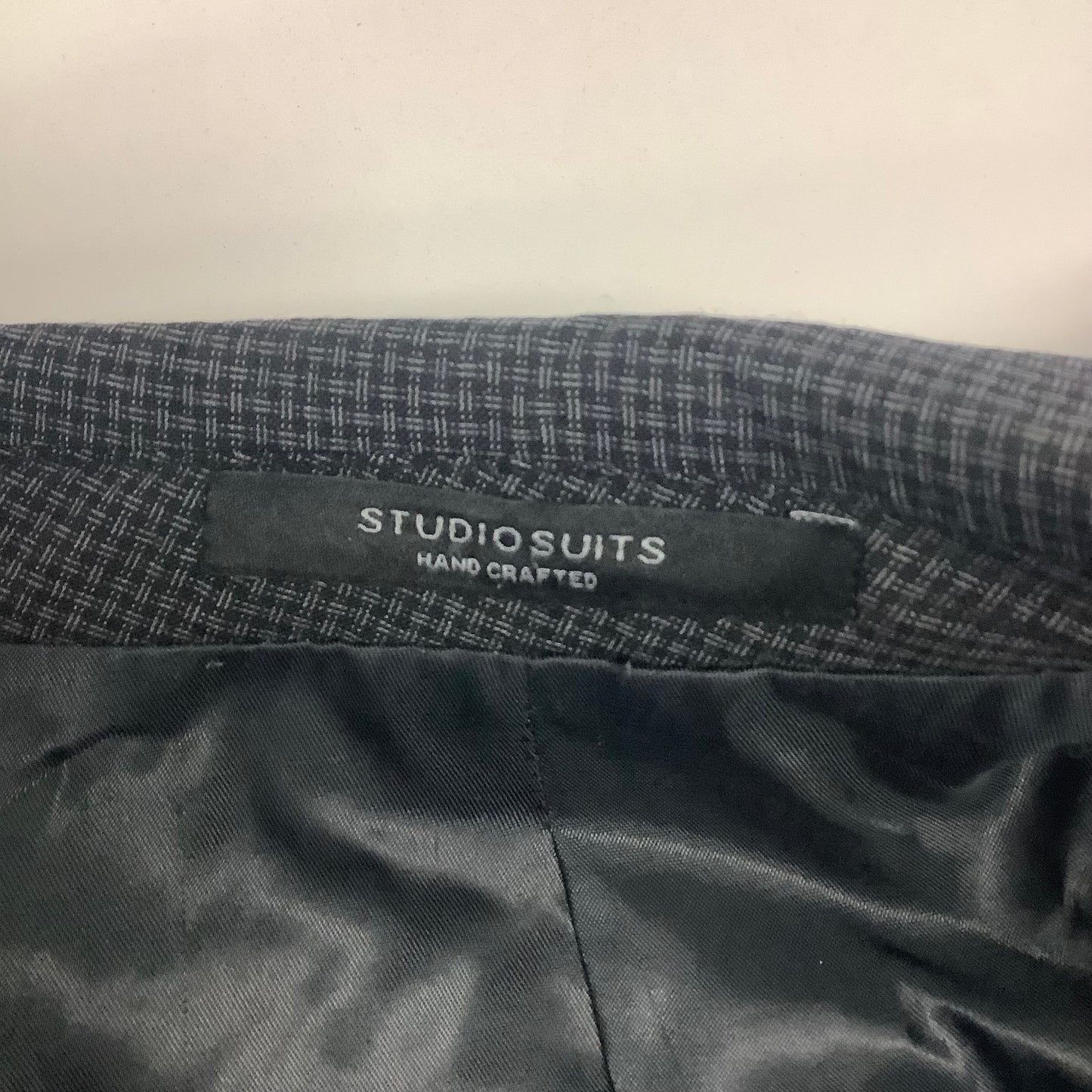 Studiosuits Black Patterned Jacket Size 38R