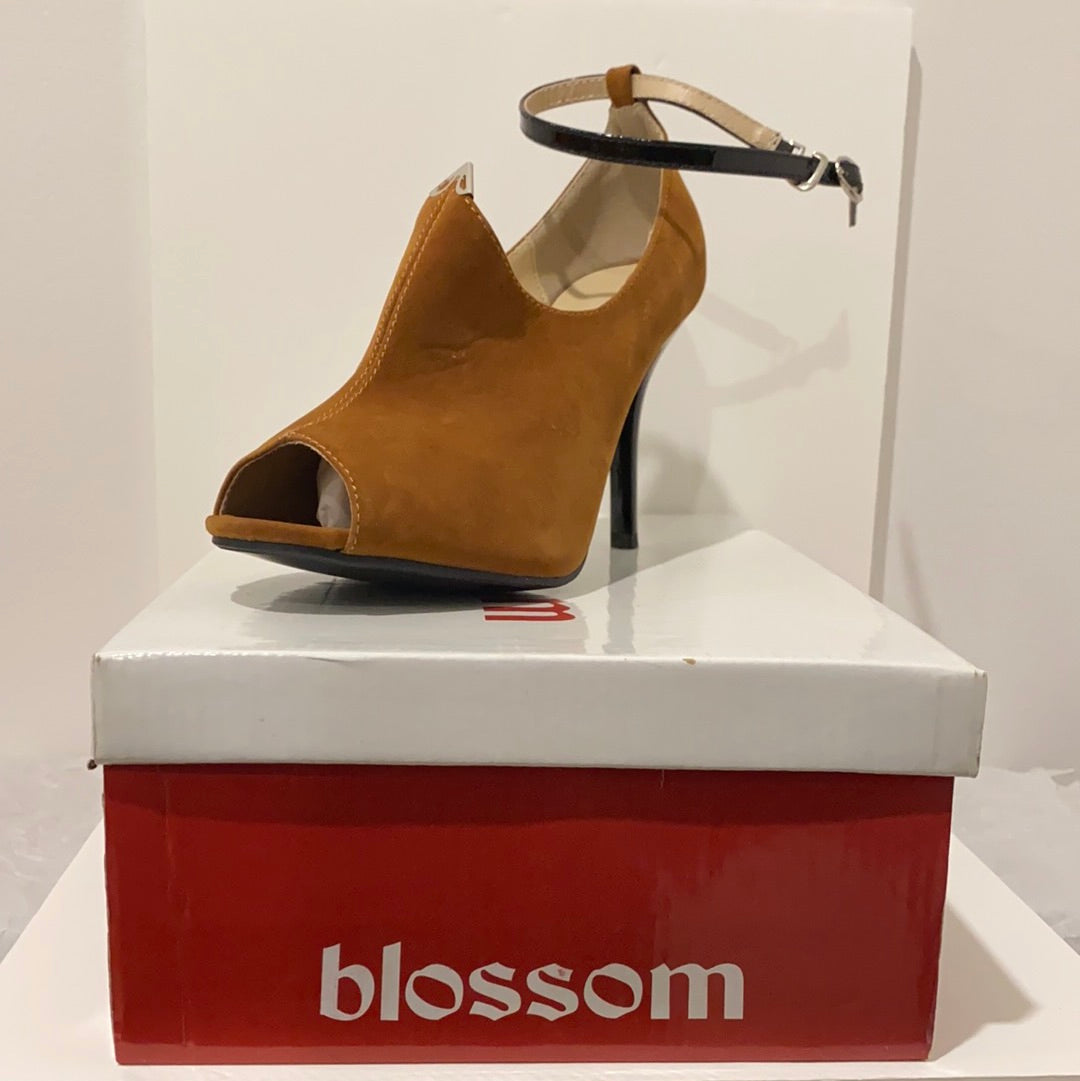 Blossom Footwear - Brown Suede Heels Size 39